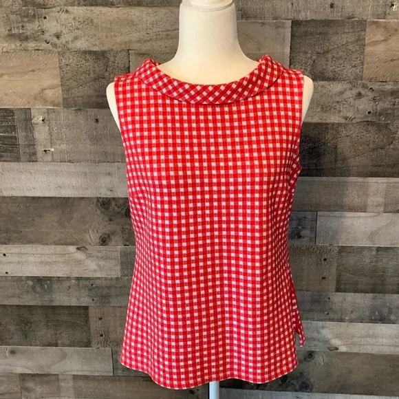 Talbots Sleeveless Gingham Top - Picture 16 of 16